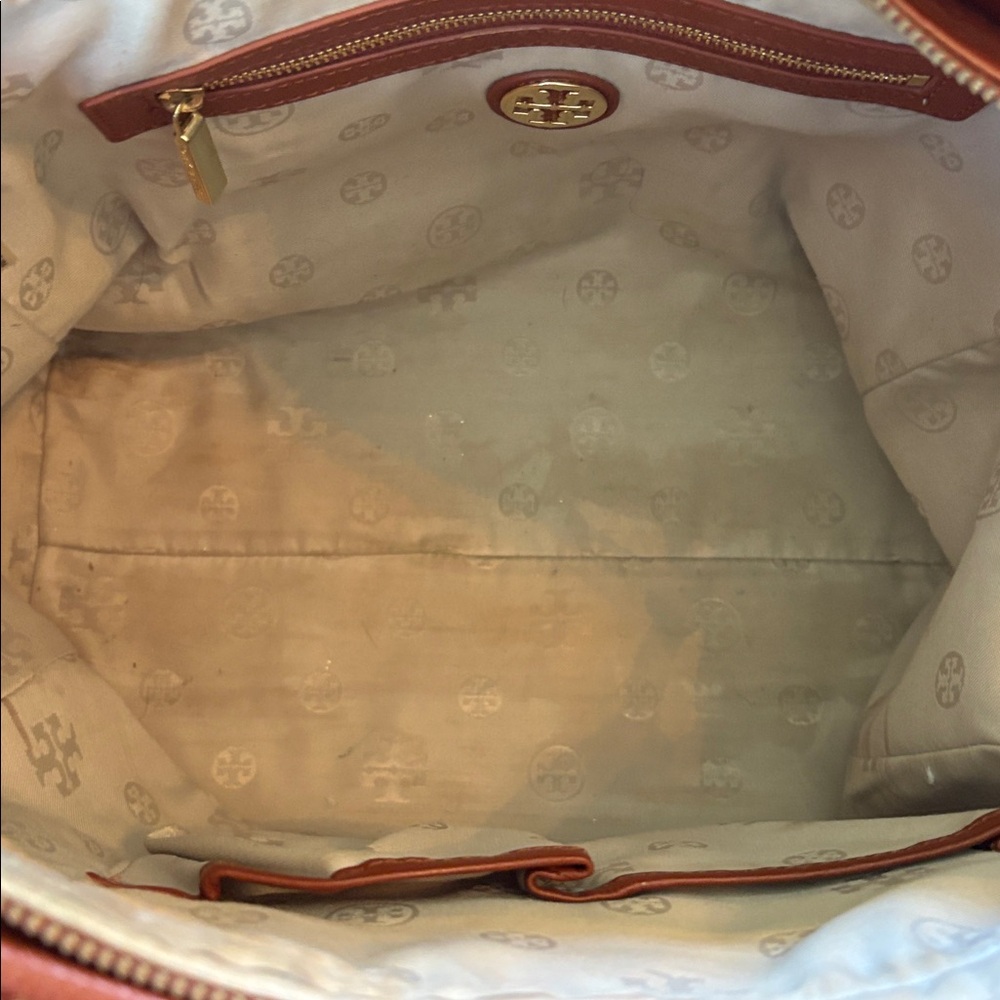 Tory Burch large brown pebbled leather shoulder bag/purse - Picture 16 of 16